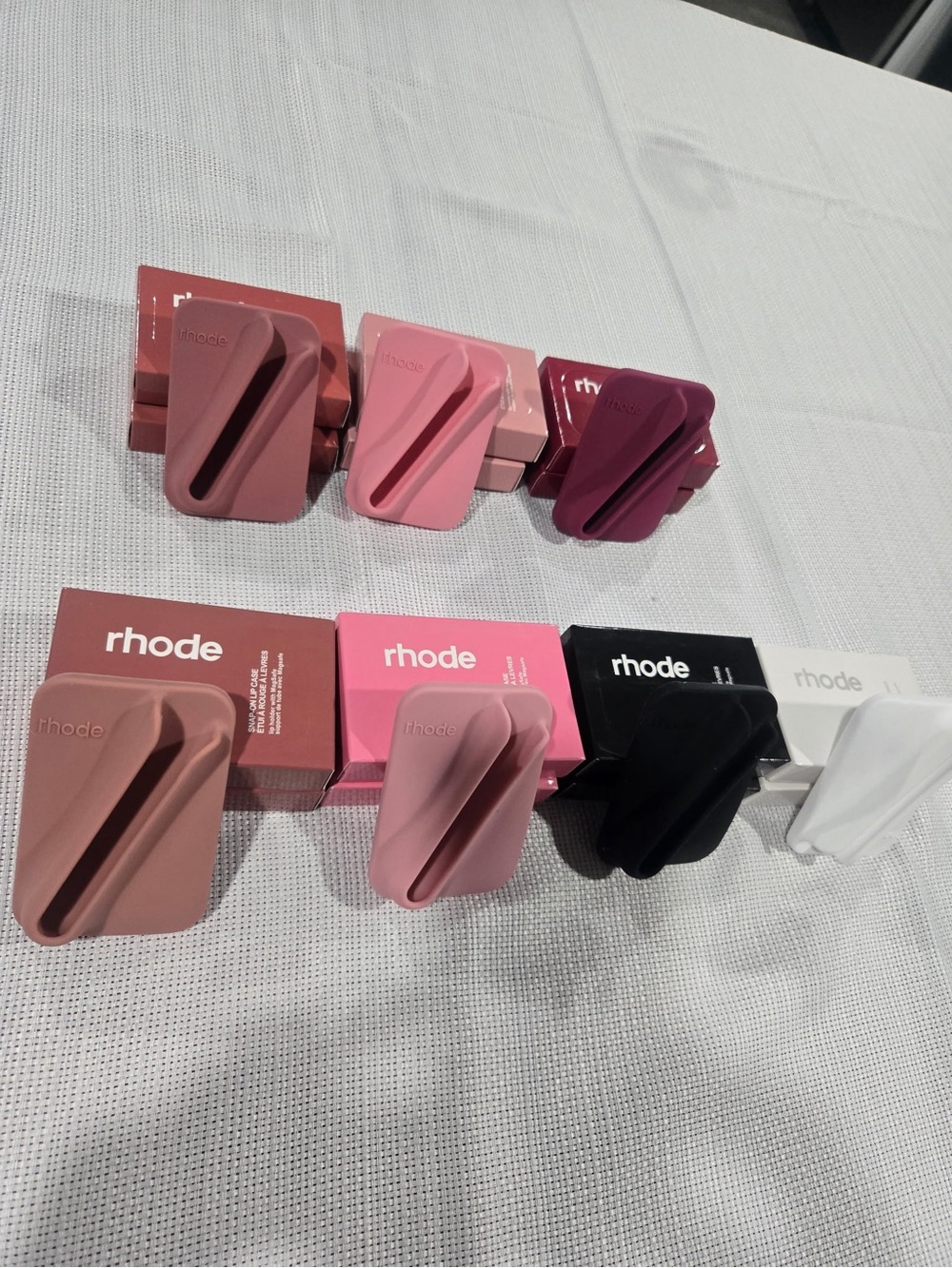 RHODE Snap-On Lip Case in Black White Mauve Berry Pink MagSafe phone Sephora - Picture 5 of 6